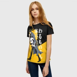 Женская футболка 3D Выхлдной господина злодея - фото 2