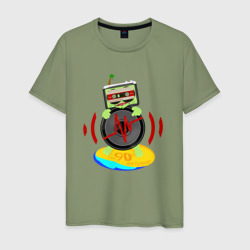 Музыка девяностых навсегда – Мужская футболка хлопок с принтом купить со скидкой в -20%