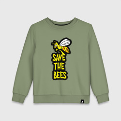 Детский свитшот хлопок Спасём пчёл