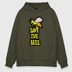 Мужское худи Oversize хлопок Спасём пчёл