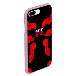Чехол для iPhone 7Plus/8 Plus матовый Nissan GTR - Cyber red - фото 2