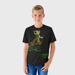 Детская футболка 3D О Привет скейтбордист - фото 2