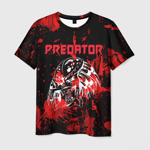 Мужская футболка 3D Predator blood, цвет 3D печать