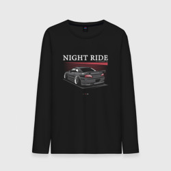 Мужской лонгслив хлопок Nissan skyline night ride