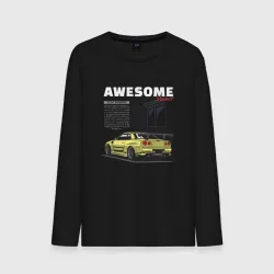 Мужской лонгслив хлопок Невероятный nissan skyline