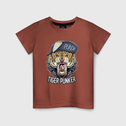 Детская футболка хлопок Панк тигр