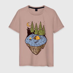 Мужская футболка хлопок Ночь на природе