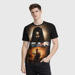 Мужская футболка 3D FEAR - project origin  - фото 2