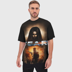 Мужская футболка oversize 3D FEAR - project origin  - фото 2