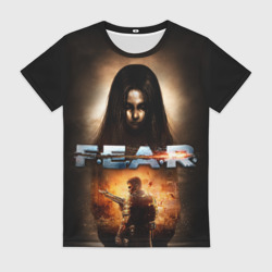 Женская футболка 3D FEAR - project origin 