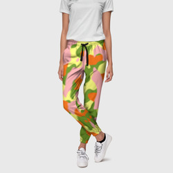 Оливье камуфляж – Женские брюки 3D с принтом купить