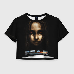 Женская футболка Crop-top 3D FEAR - Alma