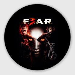 Круглый коврик для мышки FEAR 3