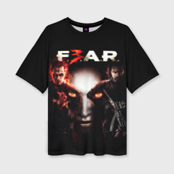 Женская футболка oversize 3D FEAR 3