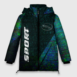 Женская зимняя куртка Oversize Jaguar sport glitch blue