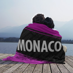 Плед с принтом Monaco pro football по-горизонтали для любого человека, вид спереди №3. Цвет основы: 3d (велсофт)