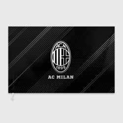 Флаг 3D AC Milan sport на темном фоне