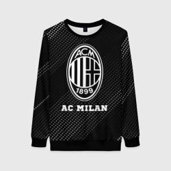 Женский свитшот 3D AC Milan sport на темном фоне