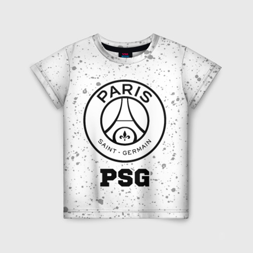 Детская футболка 3D PSG sport на светлом фоне, цвет 3D печать