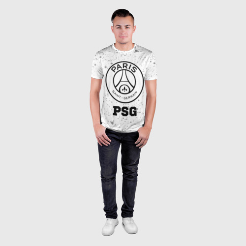 Мужская футболка 3D Slim PSG sport на светлом фоне, цвет 3D печать - фото 4