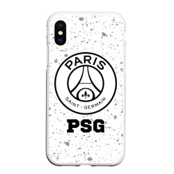 Чехол для iPhone XS Max матовый PSG sport на светлом фоне