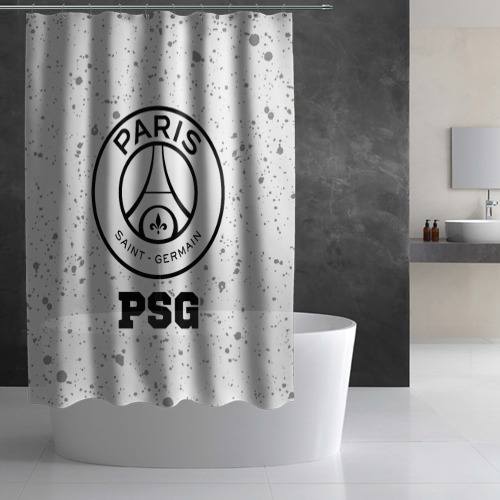 Штора 3D для ванной PSG sport на светлом фоне - фото 3