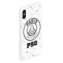 Чехол для iPhone XS Max матовый PSG sport на светлом фоне - фото 2