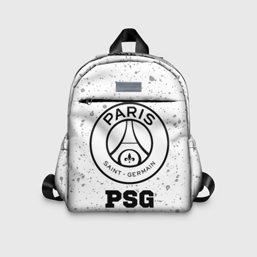 Детский рюкзак 3D с принтом PSG sport на светлом фоне, вид спереди #2
