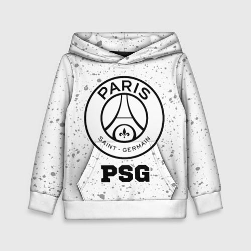 Детская толстовка 3D PSG sport на светлом фоне, цвет белый