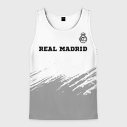 Мужская майка 3D Real Madrid sport на светлом фоне посередине