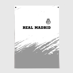 Постер Real Madrid sport на светлом фоне посередине
