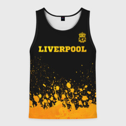 Мужская майка 3D Liverpool - gold gradient посередине