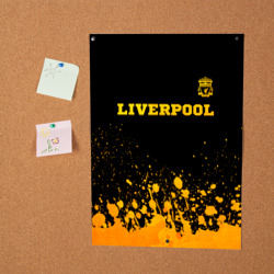 Постер Liverpool - gold gradient посередине - фото 2