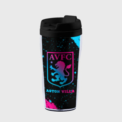 Термокружка-непроливайка Aston Villa - neon gradient