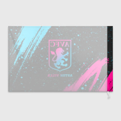 Флаг 3D Aston Villa - neon gradient - фото 2