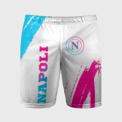Мужские шорты спортивные Napoli neon gradient style вертикально