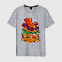 Весёлый бургер – Мужская футболка хлопок с принтом купить со скидкой в -20%