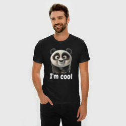 Мужская футболка хлопок Slim Крутая панда cool - фото 2