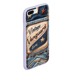 Чехол для iPhone 7Plus/8 Plus матовый Vintage vanguard jeans - patchwork - фото 2