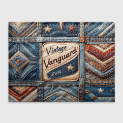 Обложка для студенческого билета Vintage vanguard jeans - patchwork