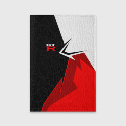 Обложка для паспорта матовая кожа Nissan GTR - red uniform