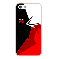 Чехол для iPhone 5/5S матовый Nissan GTR - red uniform