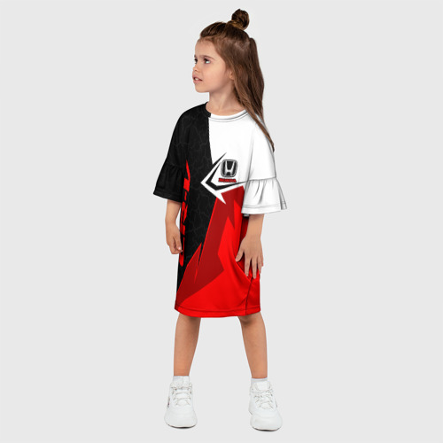 Детское платье 3D Honda CR-V - sport uniform, цвет 3D печать - фото 3