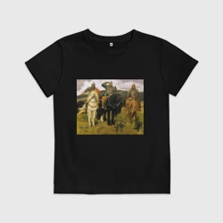 Детская футболка хлопок Три богатыря Васнецов