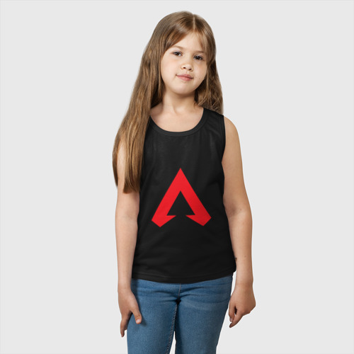 Детская майка хлопок Logo apex legends, цвет черный - фото 3