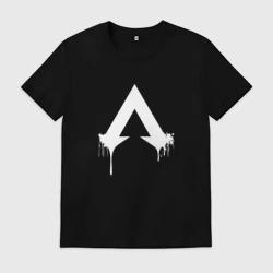 Мужская футболка хлопок Логотип Apex с подтеками