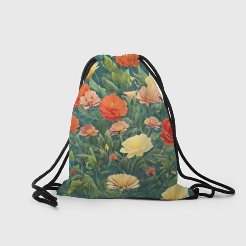 Рюкзак-мешок 3D Лисёнок в цветочном поле - фото 2