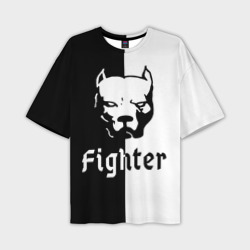 Мужская футболка oversize 3D Pitbull fighter