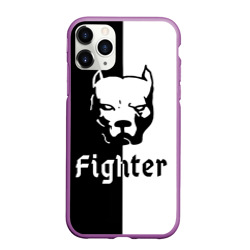 Чехол для iPhone 11 Pro Max матовый Pitbull fighter