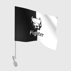 Флаг для автомобиля Pitbull fighter